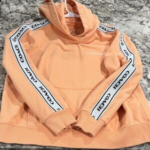 Coach Apricot Hoodie with Logo Sleeves